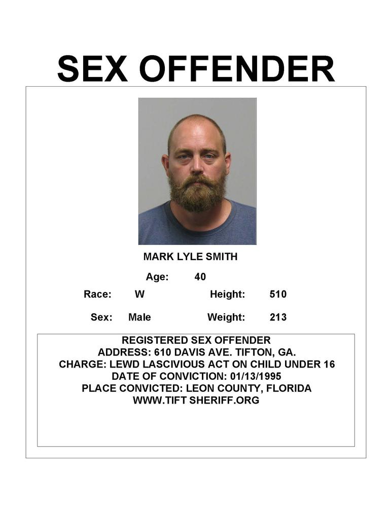 Sex offender list